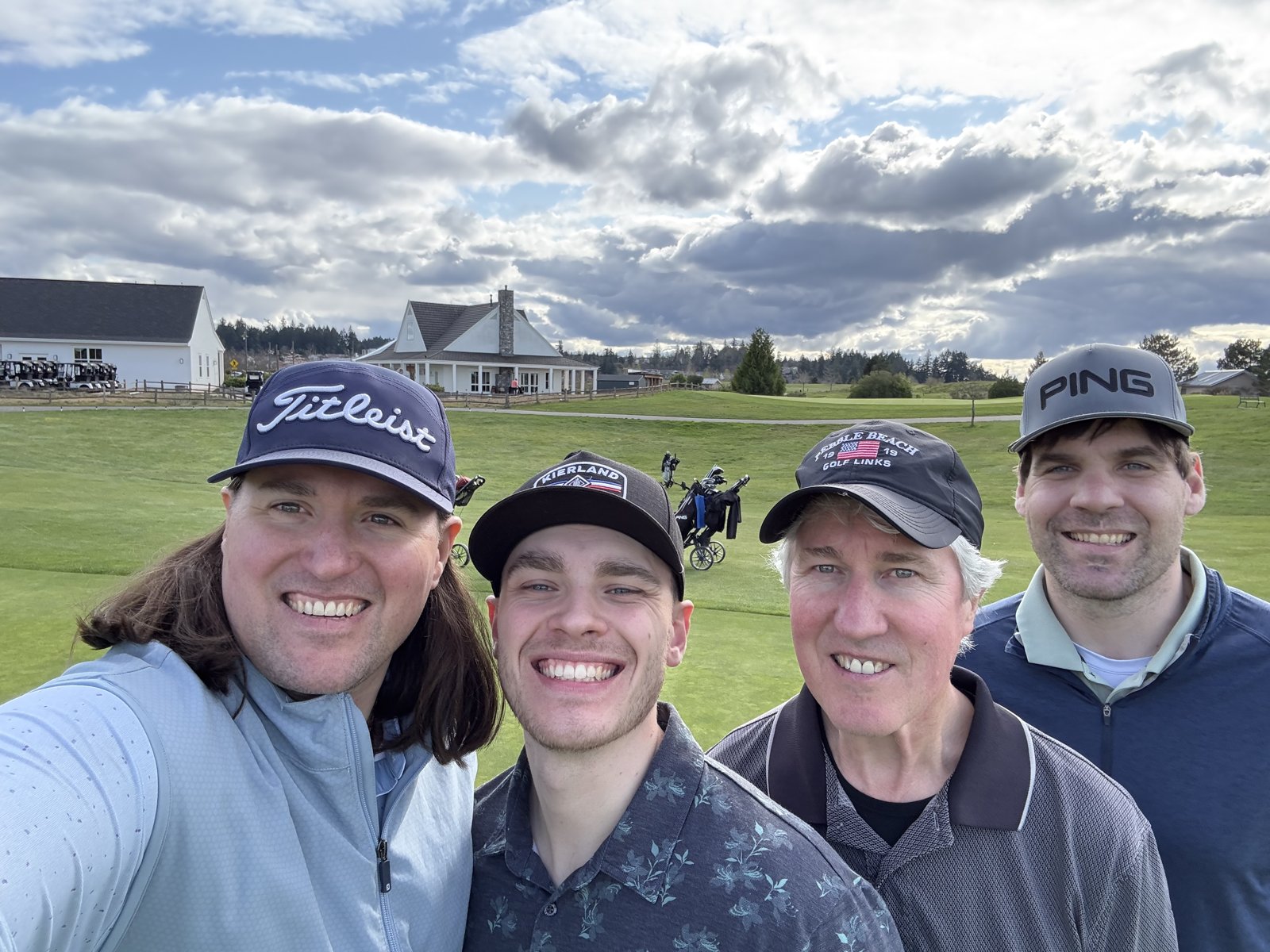 Foursome — Trev, Andrew Kibbee, Mischke and Rowe, spring 2025